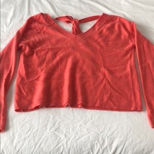 Oversized Cashmere Deep V Sweater